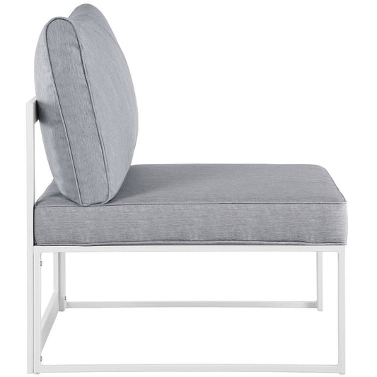Fortuna Armless Outdoor Patio Chair by Furniture For America