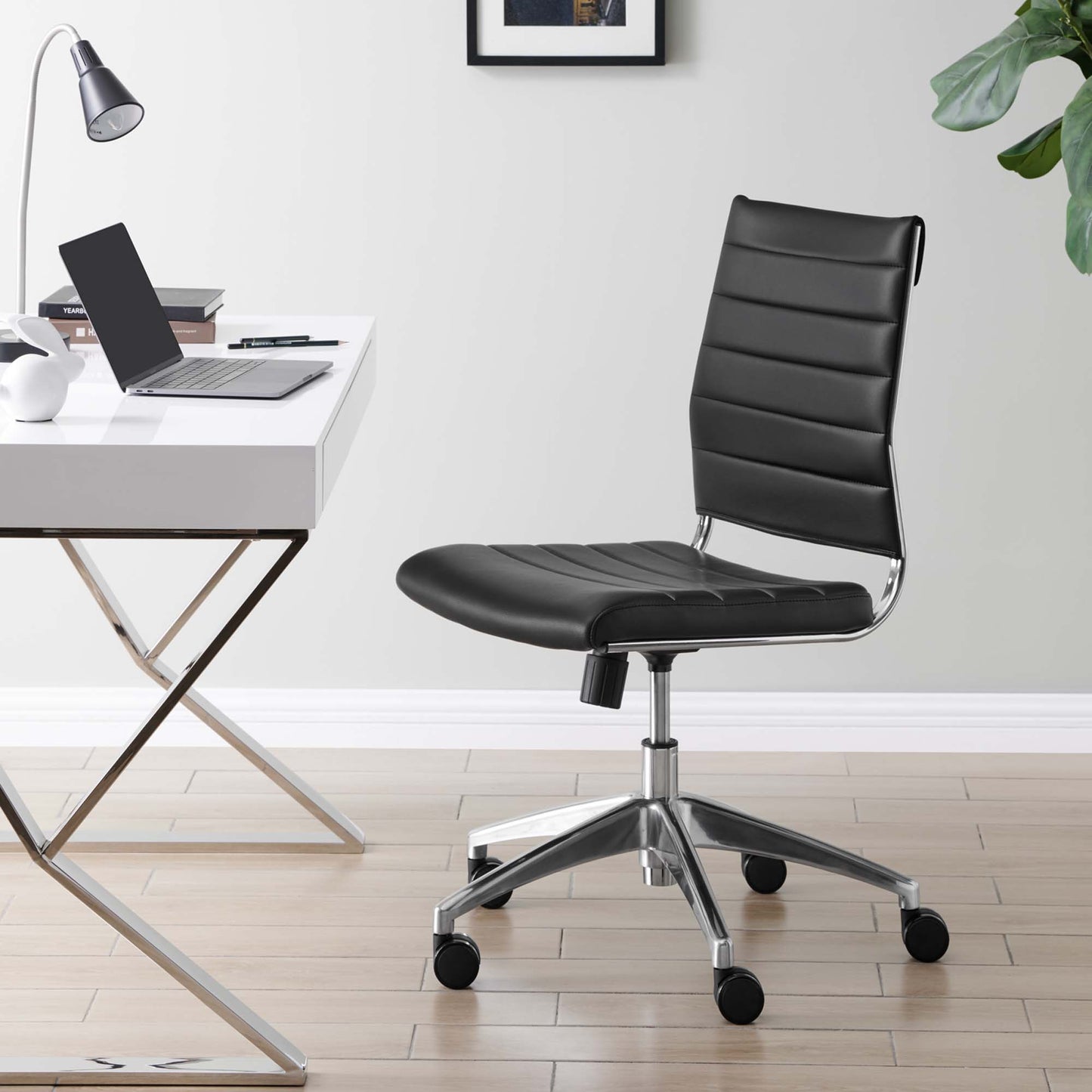Jive Armless Mid Back Office Chair by Furniture for America