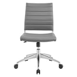 Vanilla Armless Mid Back Office Chair in Gray