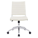 Vanilla Armless Mid Back Office Chair in White