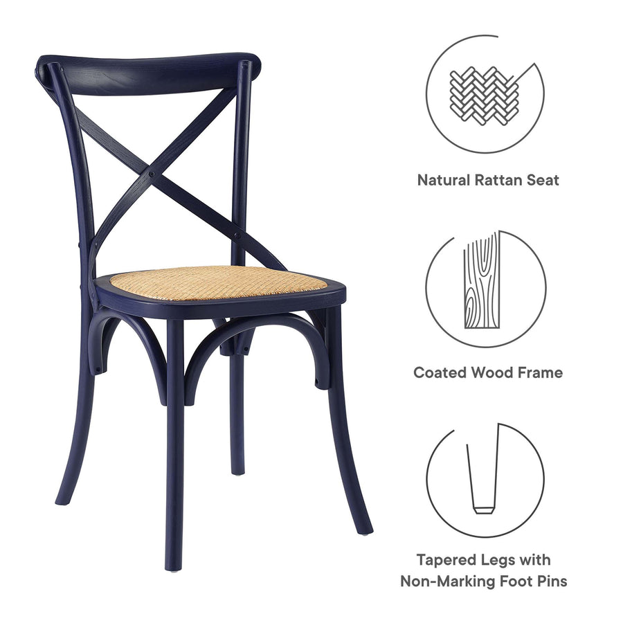 Juniper Dining Side Chair in Midnight Blue