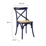 Juniper Dining Side Chair in Midnight Blue