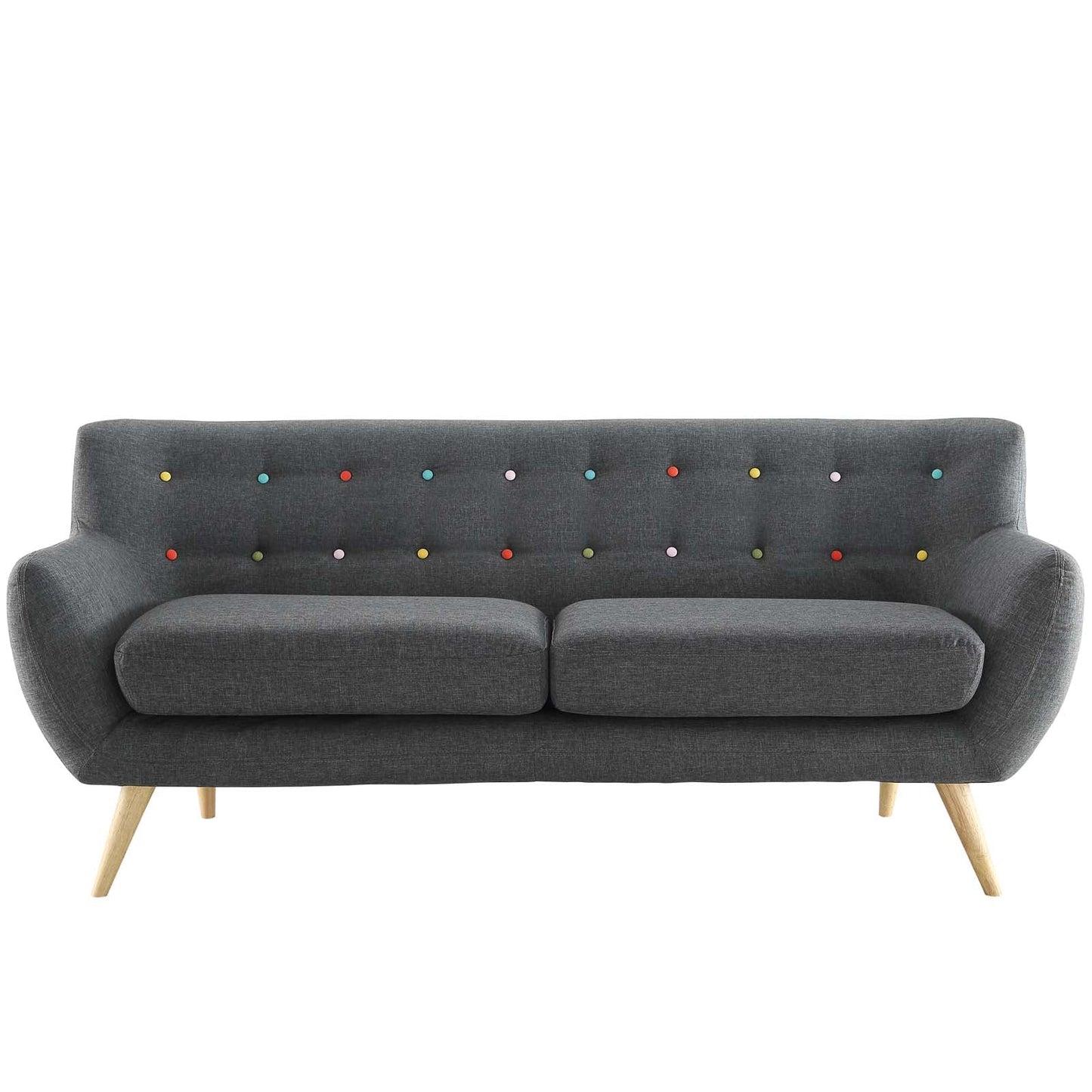 Remark Upholstered Fabric Sofa by Furniture for America