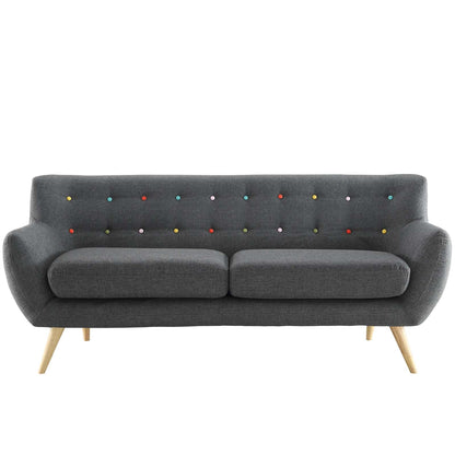 Remark Upholstered Fabric Sofa by Furniture for America