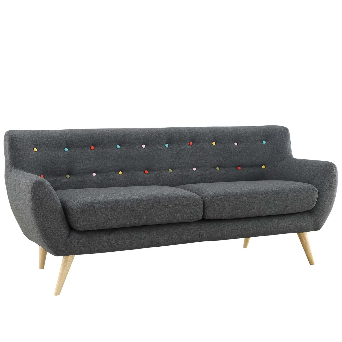 Remark Upholstered Fabric Sofa by Furniture for America