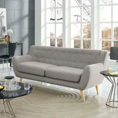 Remark Upholstered Fabric Sofa by Furniture for America