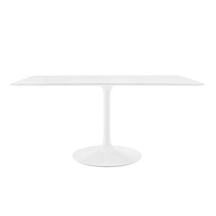 Lippa 60" Rectangle Wood Dining Table in White