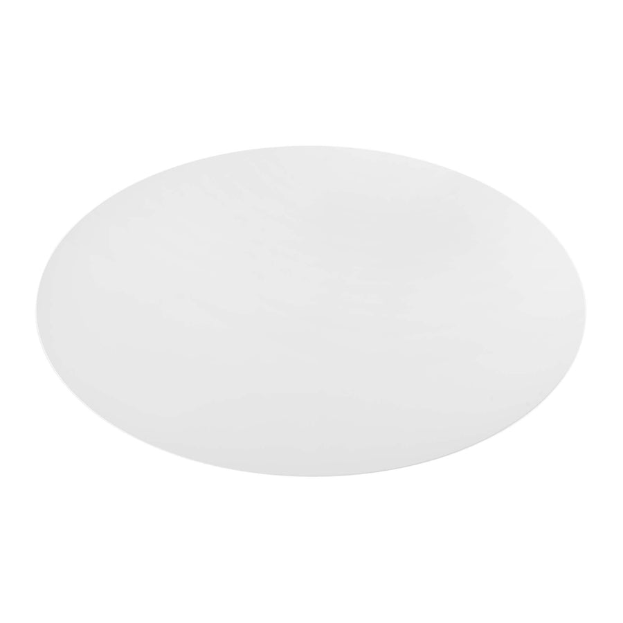 Lumen 78" Oval Wood Dining Table in White