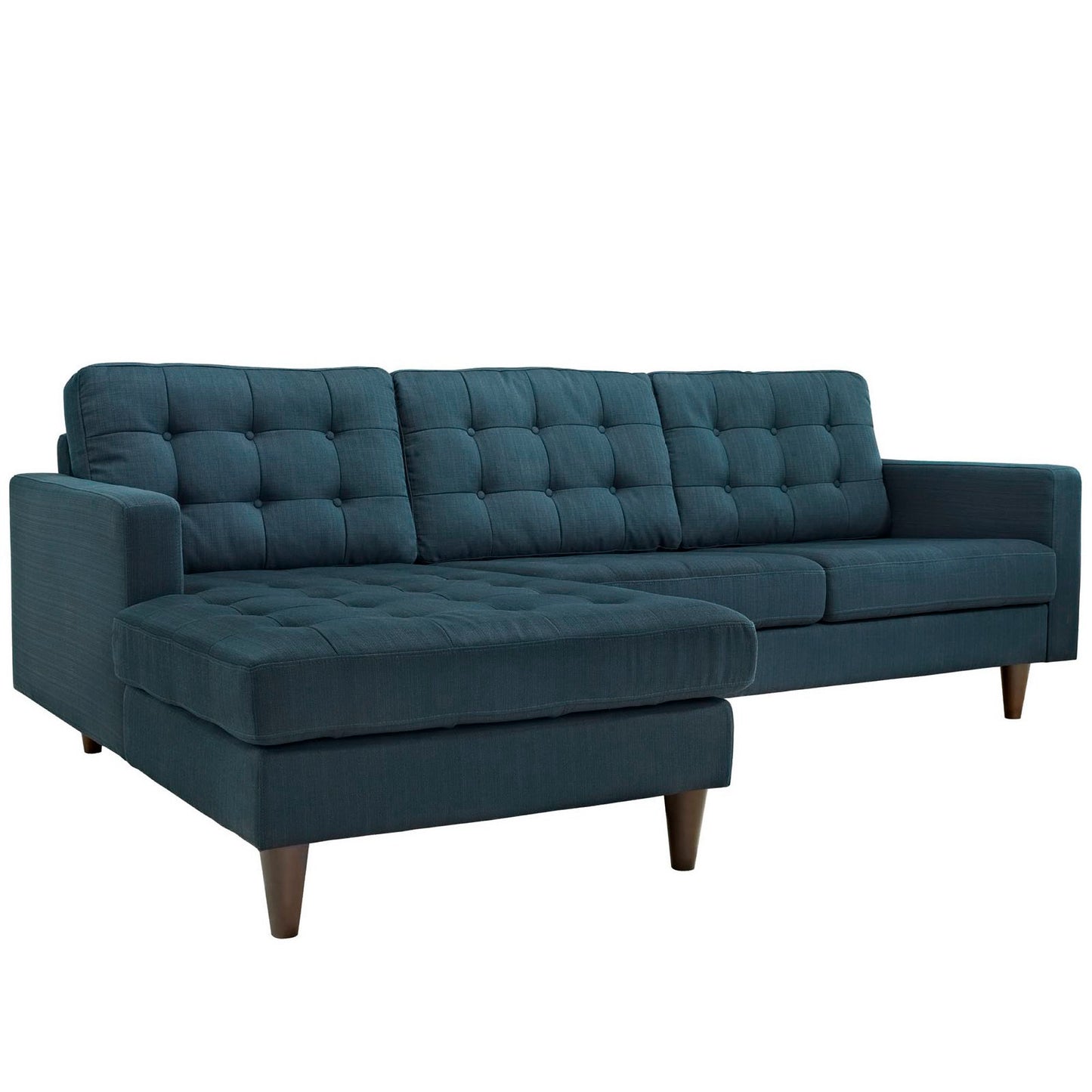 Empress Left-Facing Upholstered Fabric Sectional Sofa by Furniture for America
