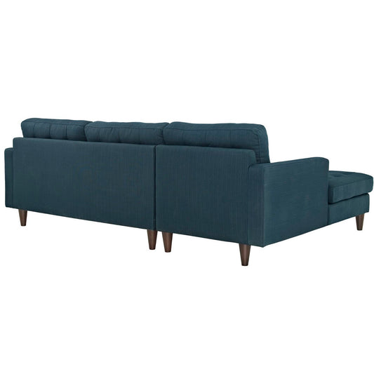 Empress Left-Facing Upholstered Fabric Sectional Sofa by Furniture for America