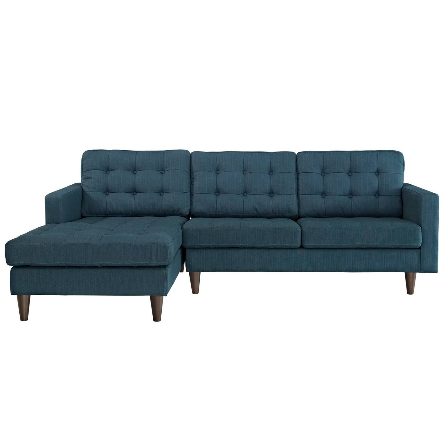 Empress Left-Facing Upholstered Fabric Sectional Sofa by Furniture for America