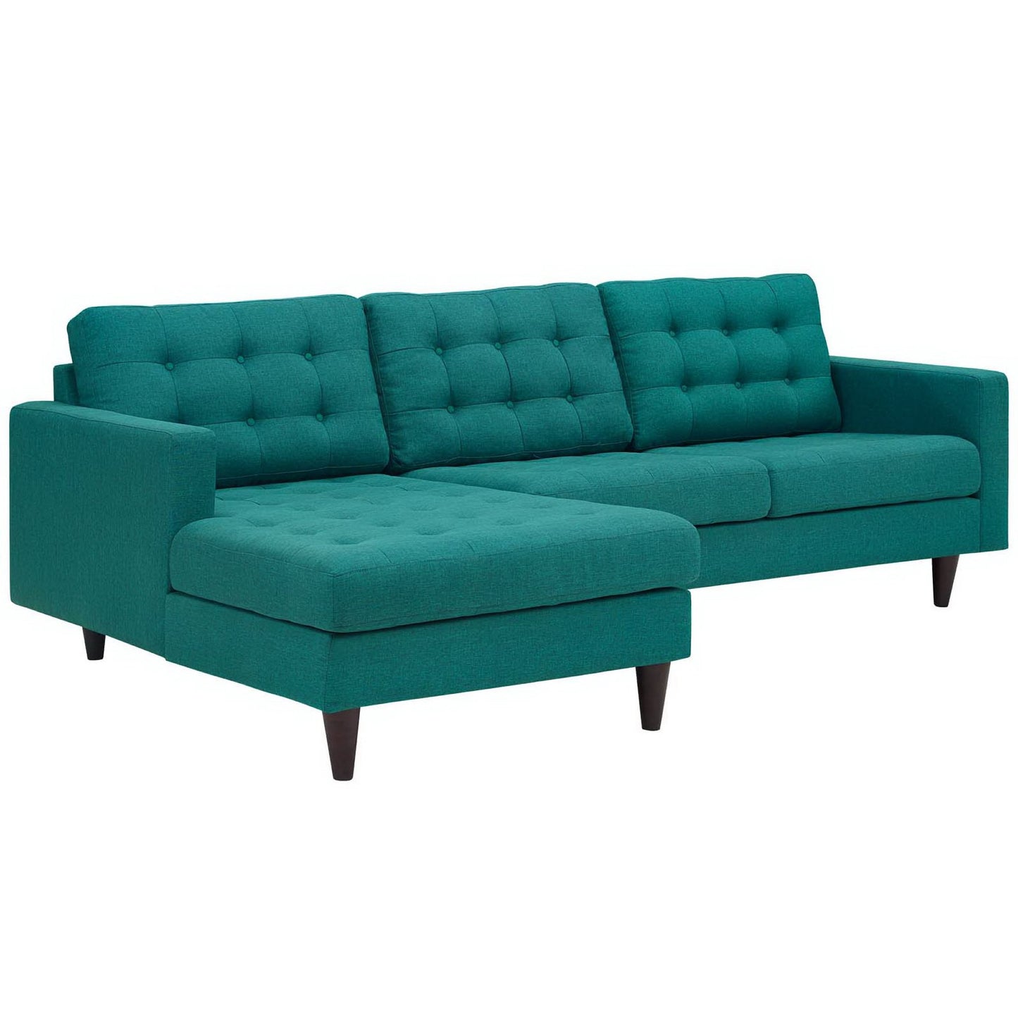 Empress Left-Facing Upholstered Fabric Sectional Sofa by Furniture for America