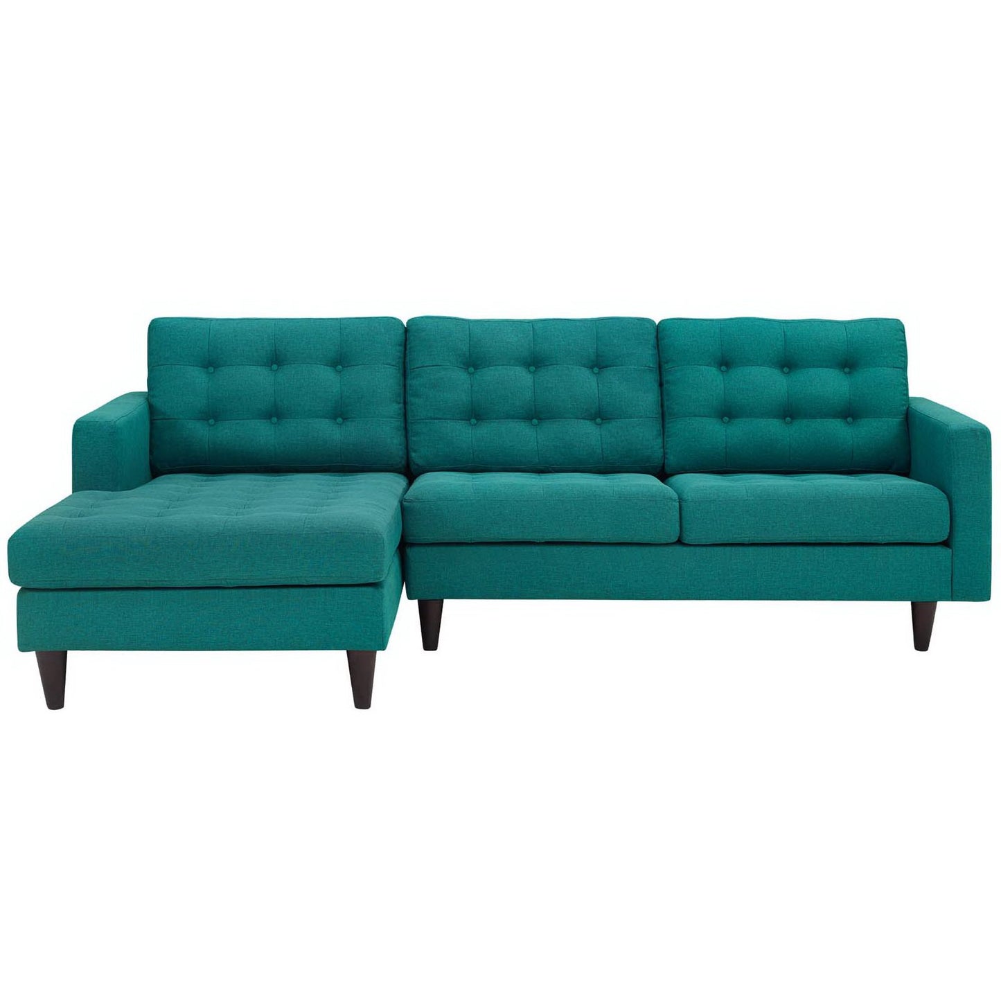 Empress Left-Facing Upholstered Fabric Sectional Sofa by Furniture for America