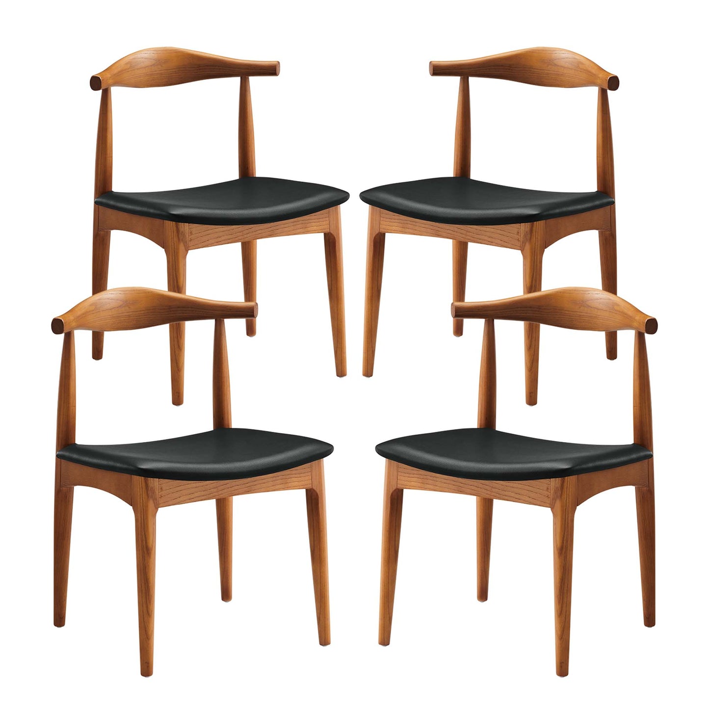 Tracy Wood Dining Chairs Set of 4 by Furniture For America