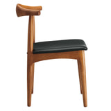 Zinnia Wood Dining Chairs Set of 4 in Black