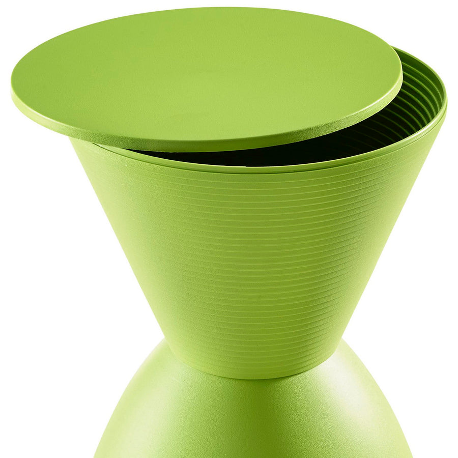 Gillyflower Backless Stool in Green