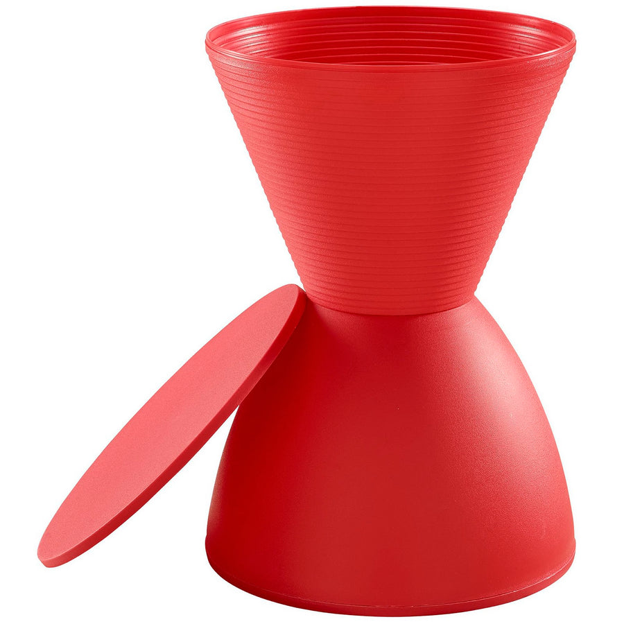 Gillyflower Backless Stool in Red