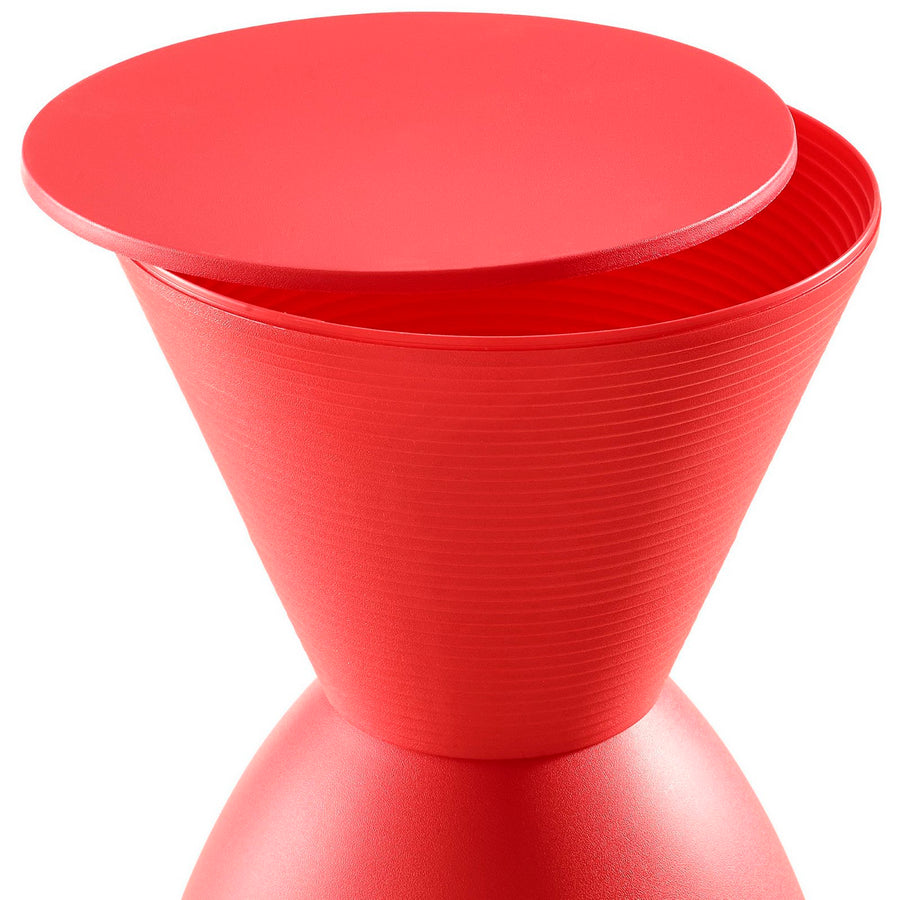 Gillyflower Backless Stool in Red