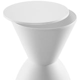 Gillyflower Backless Stool in White
