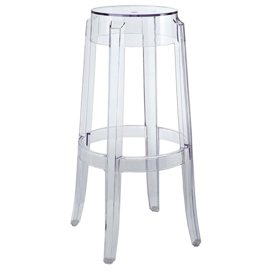 Thistle Backless Bar Stool in Clear