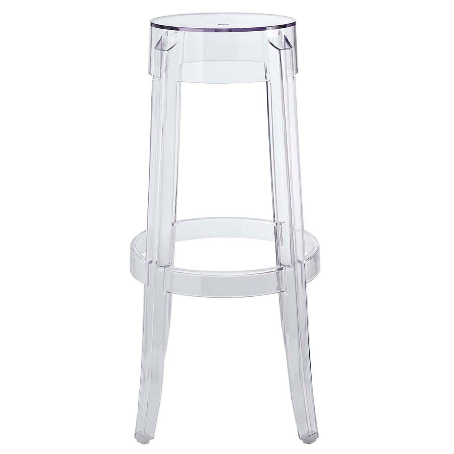 Thistle Backless Bar Stool in Clear