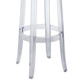 Thistle Backless Bar Stool in Clear