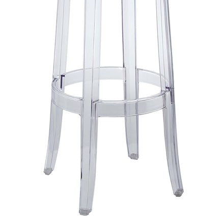 Casper Backless Bar Stool in Clear