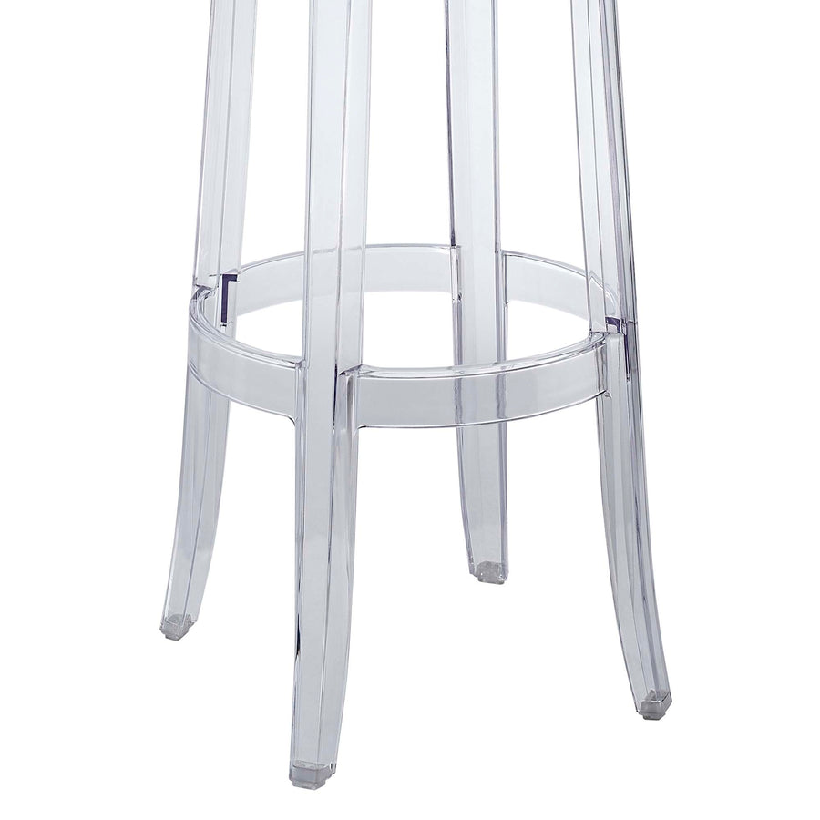 Thistle Backless Bar Stool in Clear