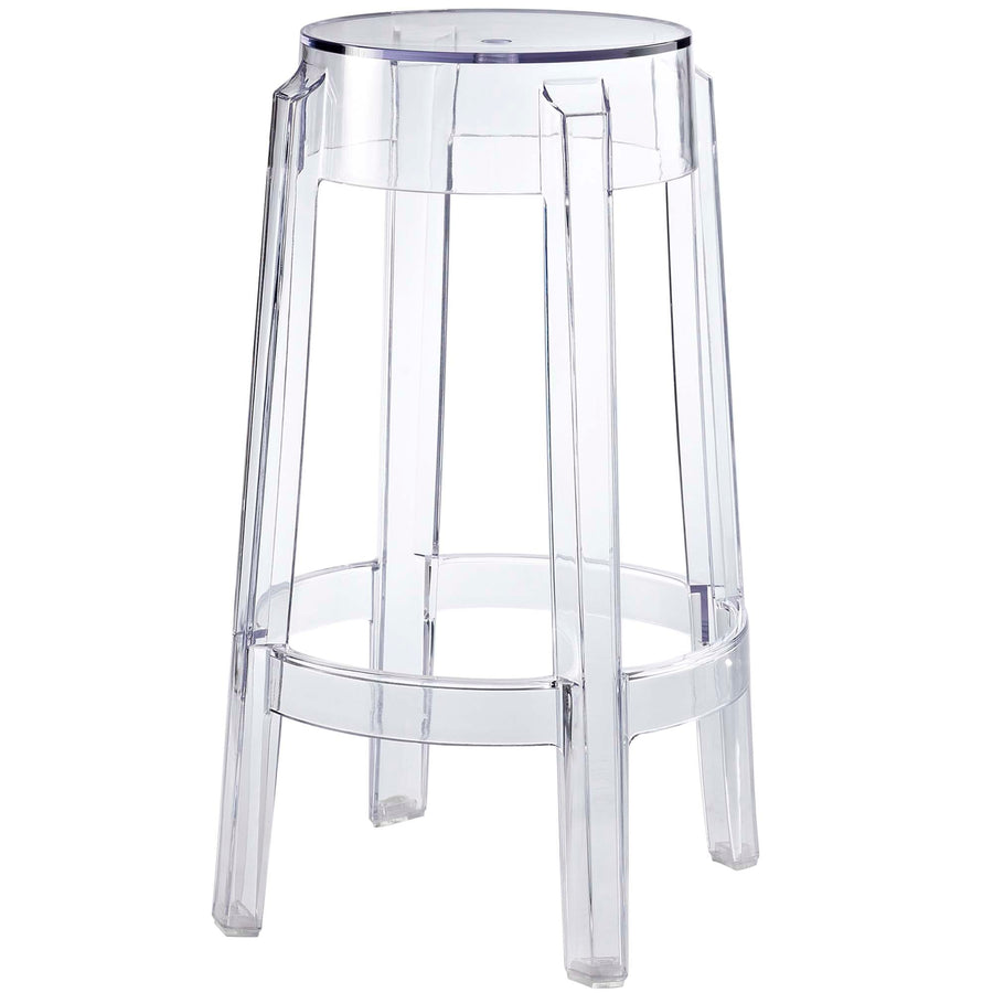 Thistle Backless Counter Stool in Clear