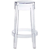 Thistle Backless Counter Stool in Clear