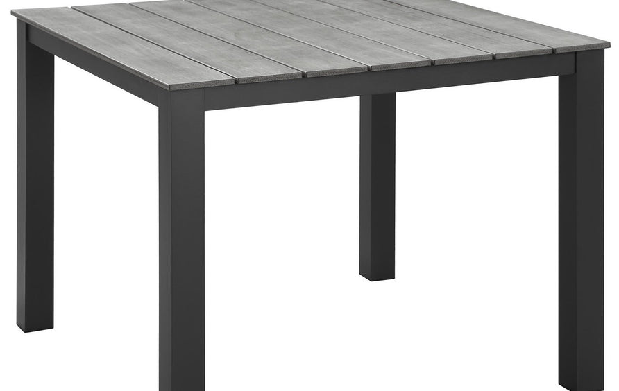 Marin 3 Piece Outdoor Patio Dining Set in Brown Gray