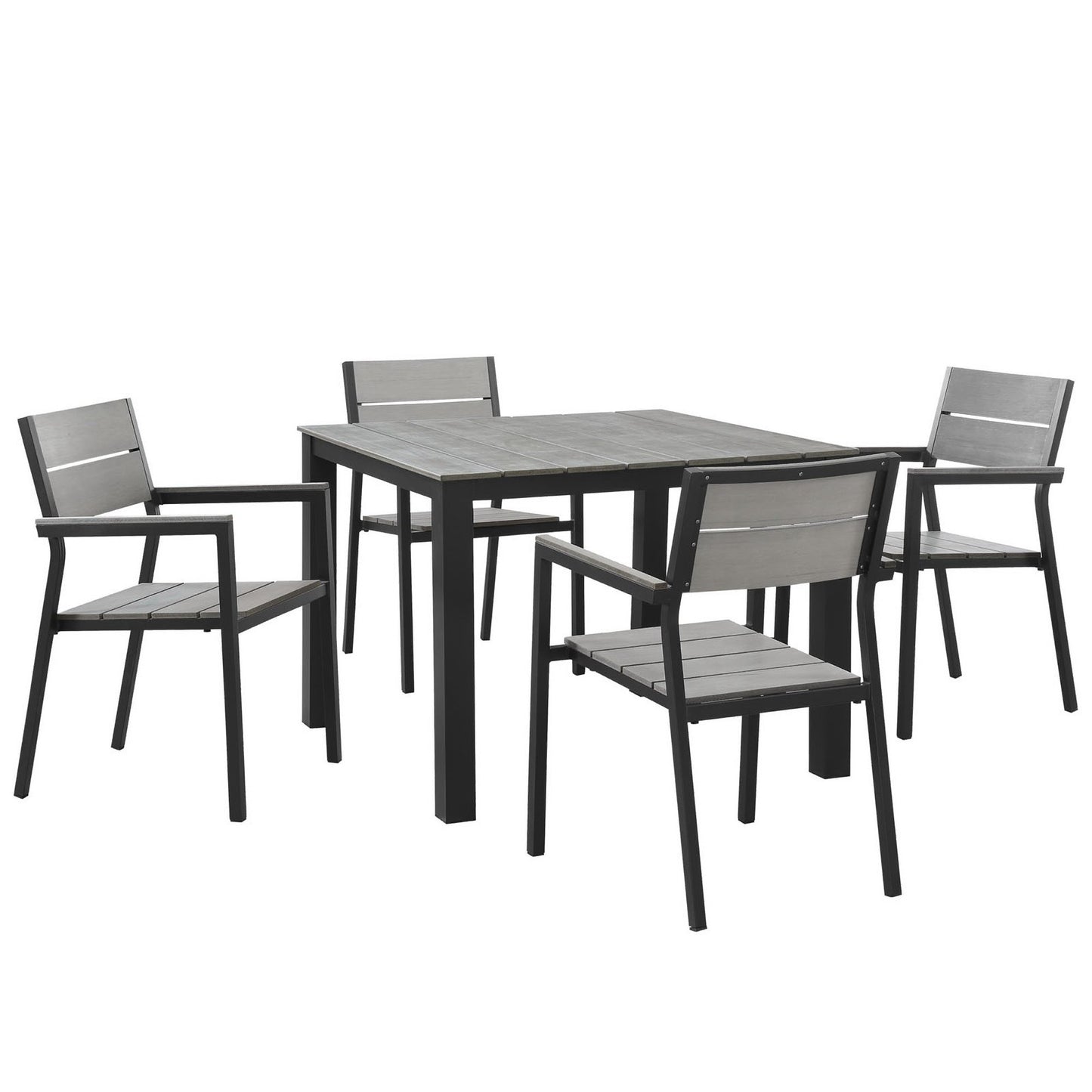 Maine 5 Piece Outdoor Patio Dining Set by Furniture For America