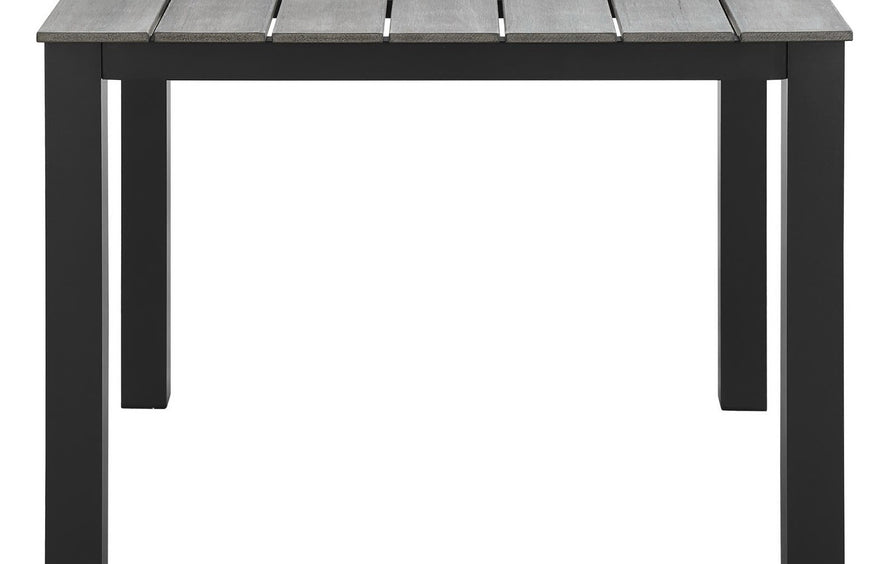 Marin 5 Piece Outdoor Patio Dining Set in Brown Gray