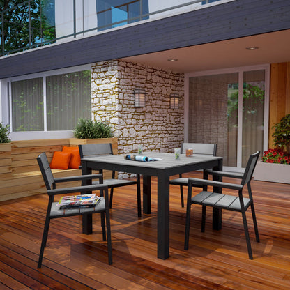Maine 5 Piece Outdoor Patio Dining Set by Furniture For America