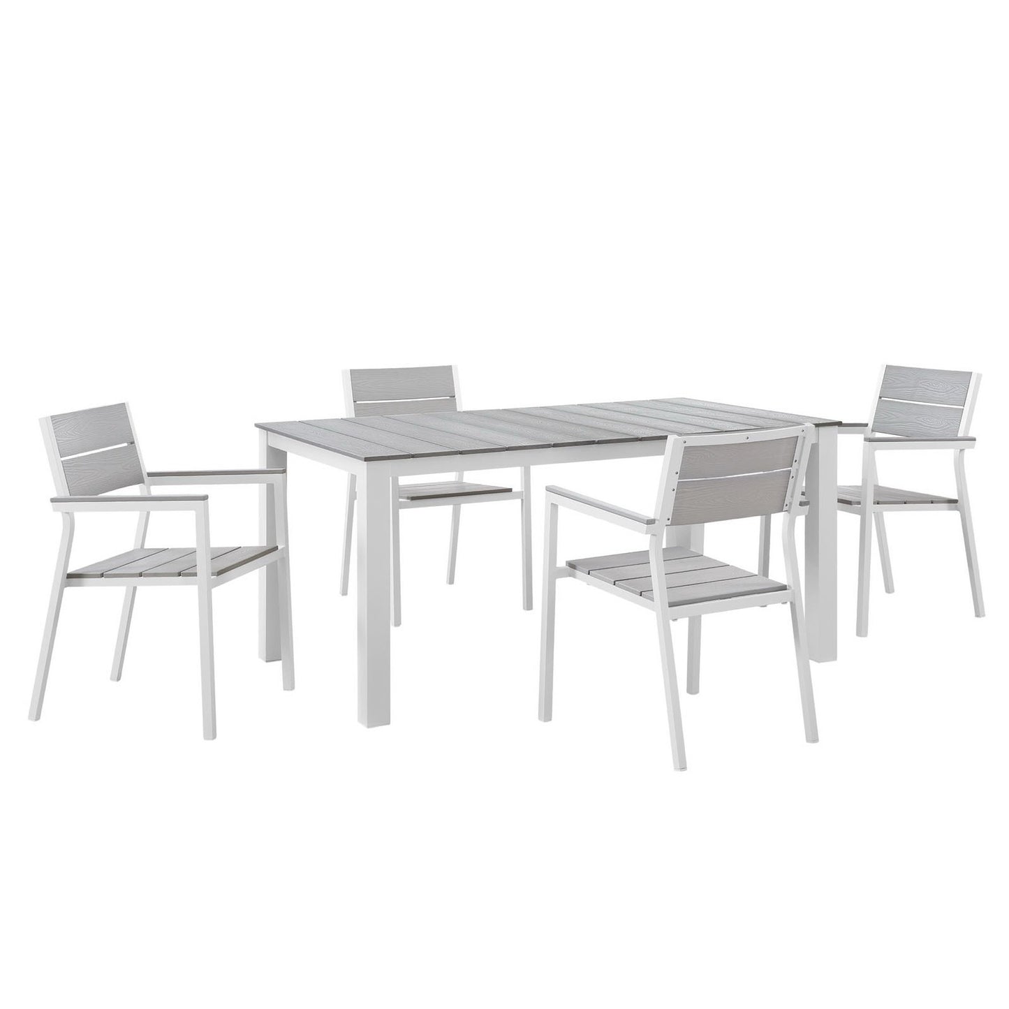 Maine 5 Piece Outdoor Patio Dining Set by Furniture For America