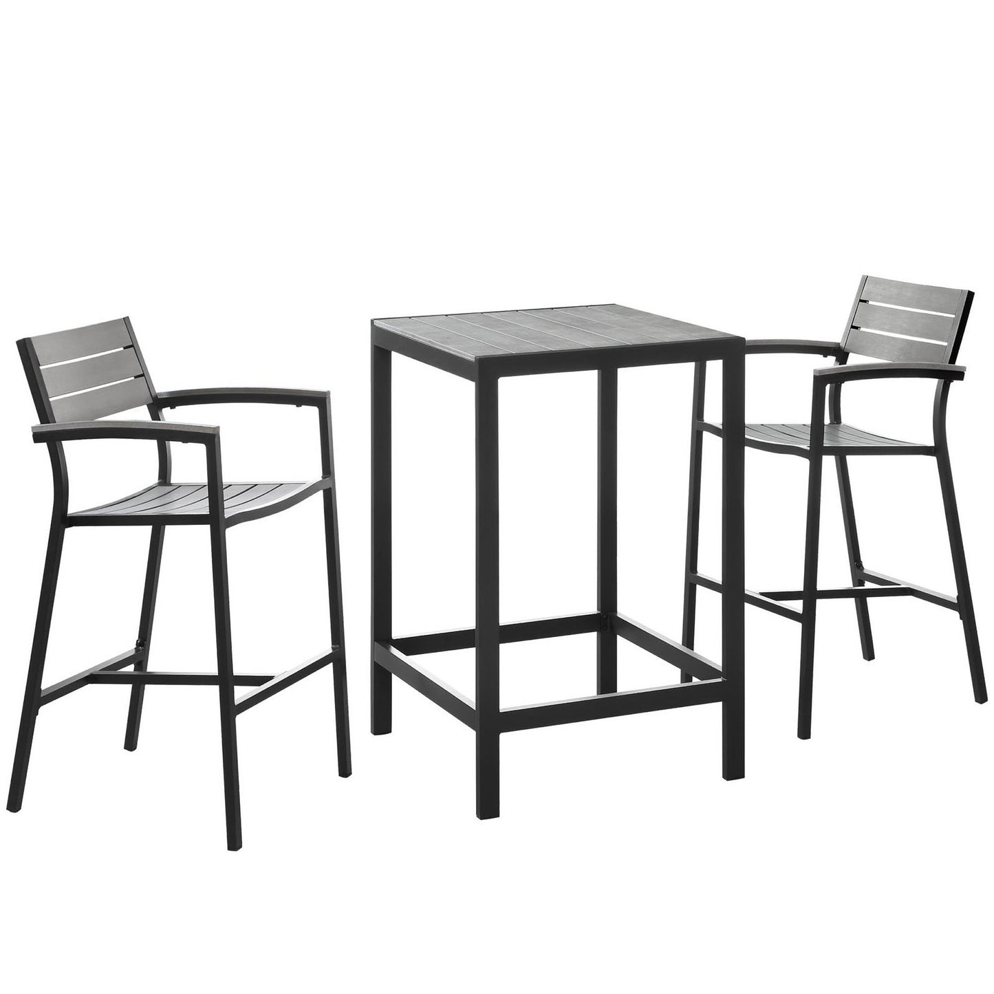 Maine 3 Piece Outdoor Patio Dining Set by Furniture For America