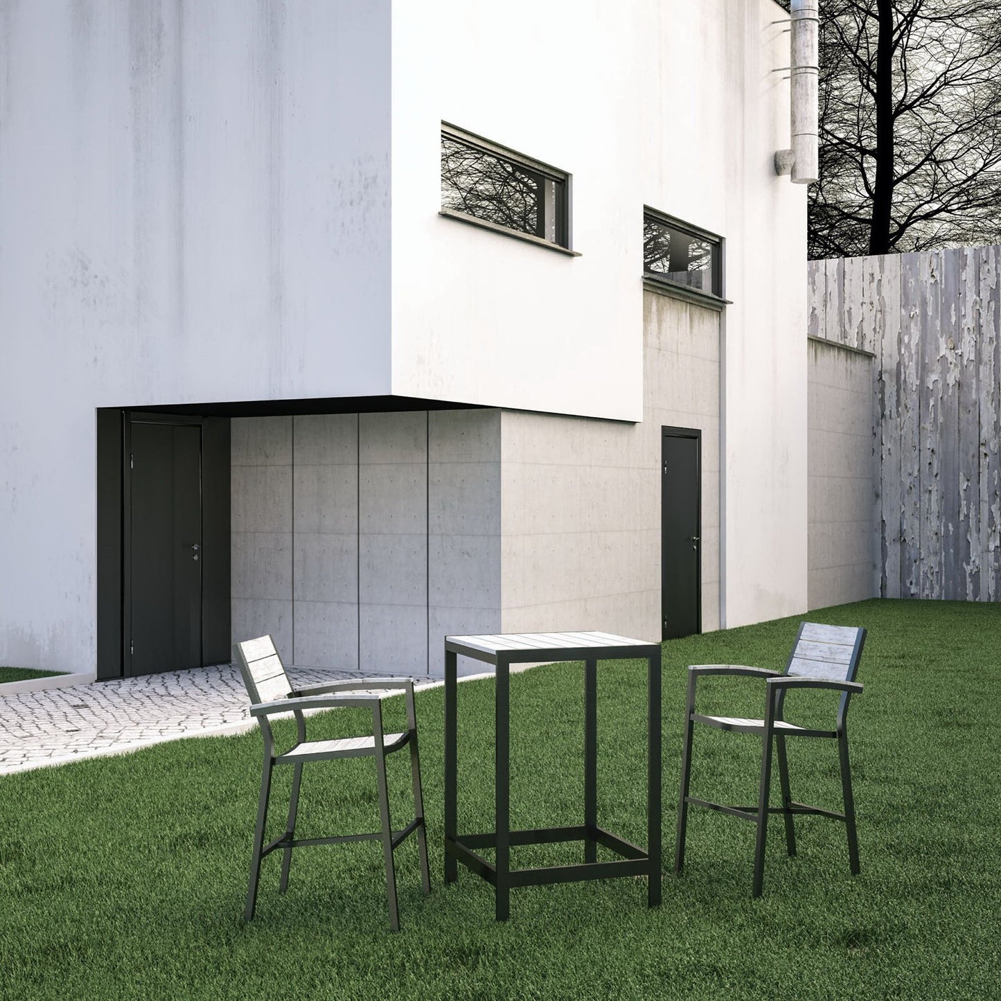 Maine 3 Piece Outdoor Patio Dining Set by Furniture For America