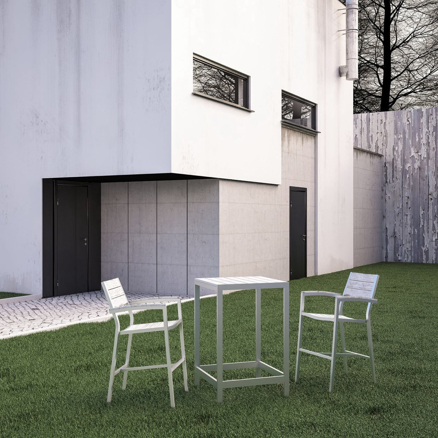 Maine 3 Piece Outdoor Patio Dining Set by Furniture For America