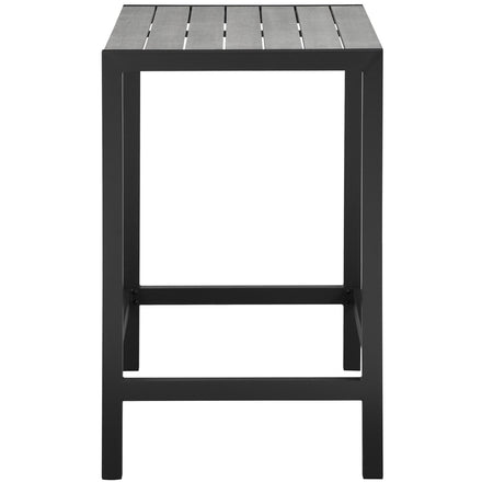 Maine 5 Piece Outdoor Patio Bar Set in Brown Gray