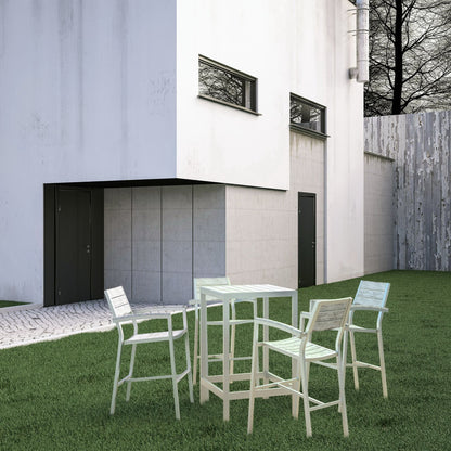 Maine 5 Piece Outdoor Patio Bar Set by Furniture For America