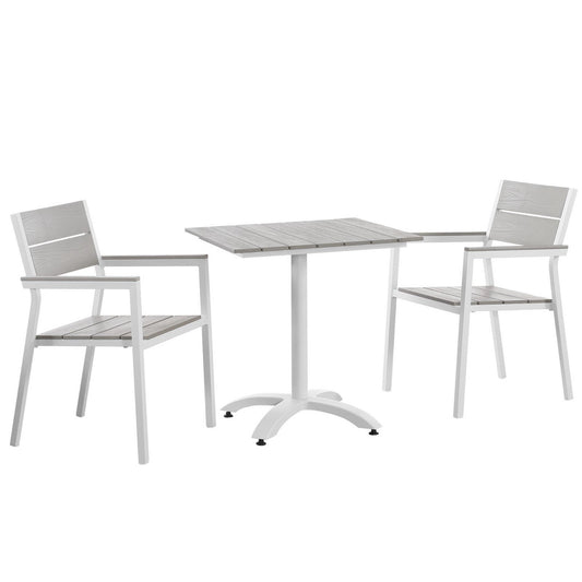 Maine 3 Piece Outdoor Patio Dining Set by Furniture For America