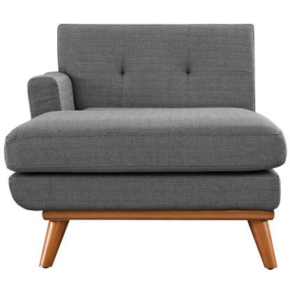 Engage Left-Facing Upholstered Fabric Chaise by Furniture for America