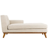 Flint Right-Facing Upholstered Fabric Chaise in Beige