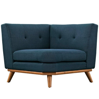 Engage Upholstered Fabric Corner Chair by Furniture for America