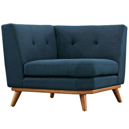 Engage Upholstered Fabric Corner Chair by Furniture for America