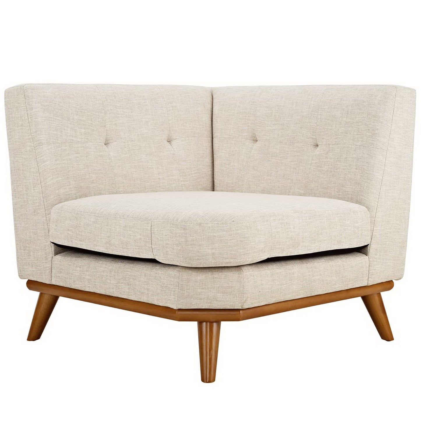 Engage Upholstered Fabric Corner Chair by Furniture for America