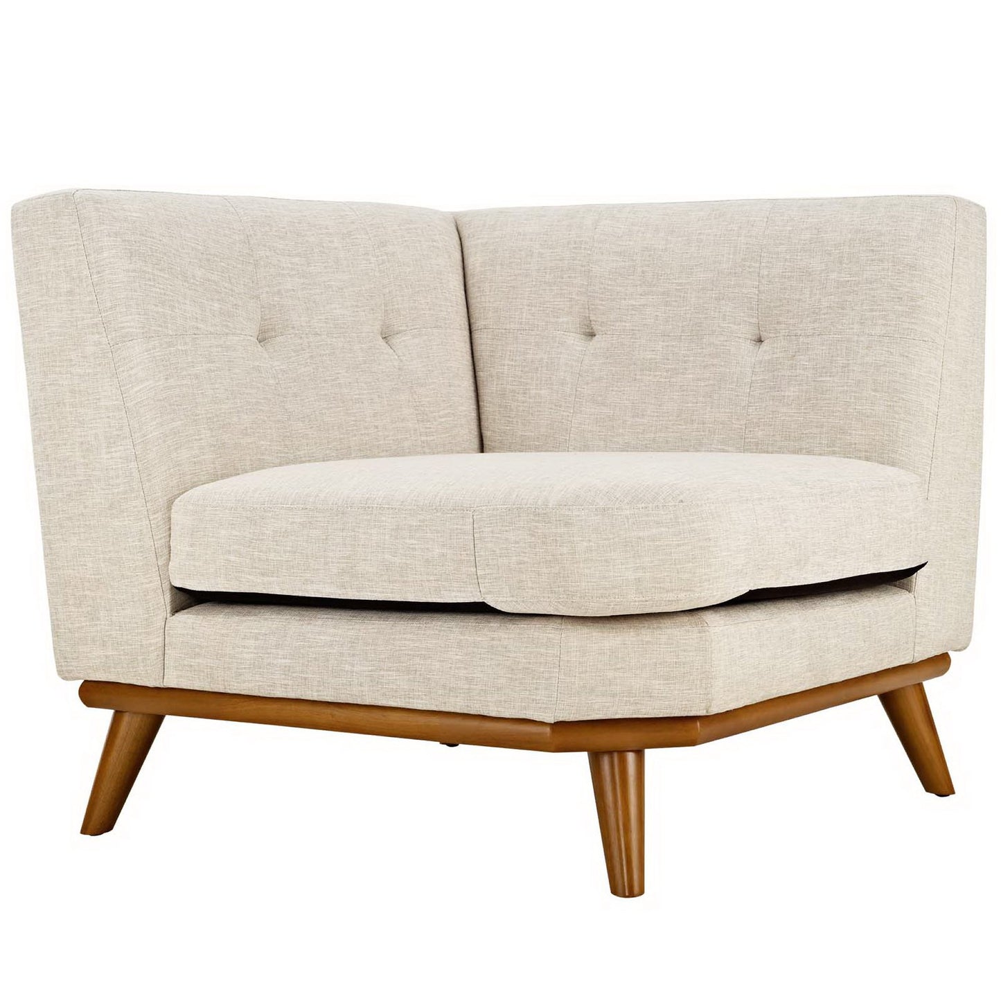 Engage Upholstered Fabric Corner Chair by Furniture for America