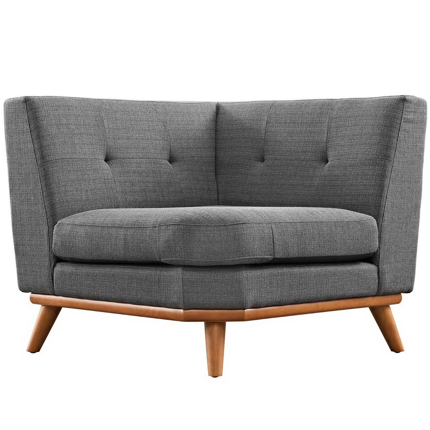 Engage Upholstered Fabric Corner Chair by Furniture for America