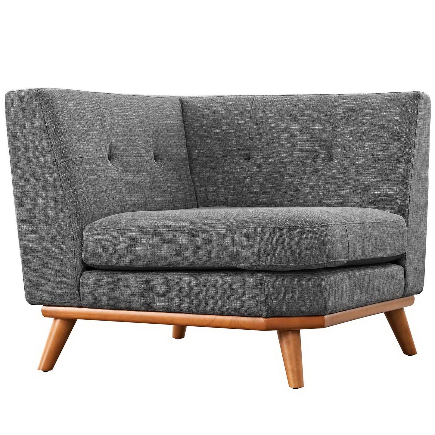Engage Upholstered Fabric Corner Chair by Furniture for America
