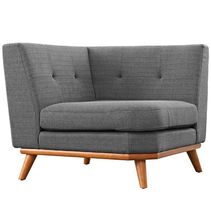 Engage Upholstered Fabric Corner Chair by Furniture for America